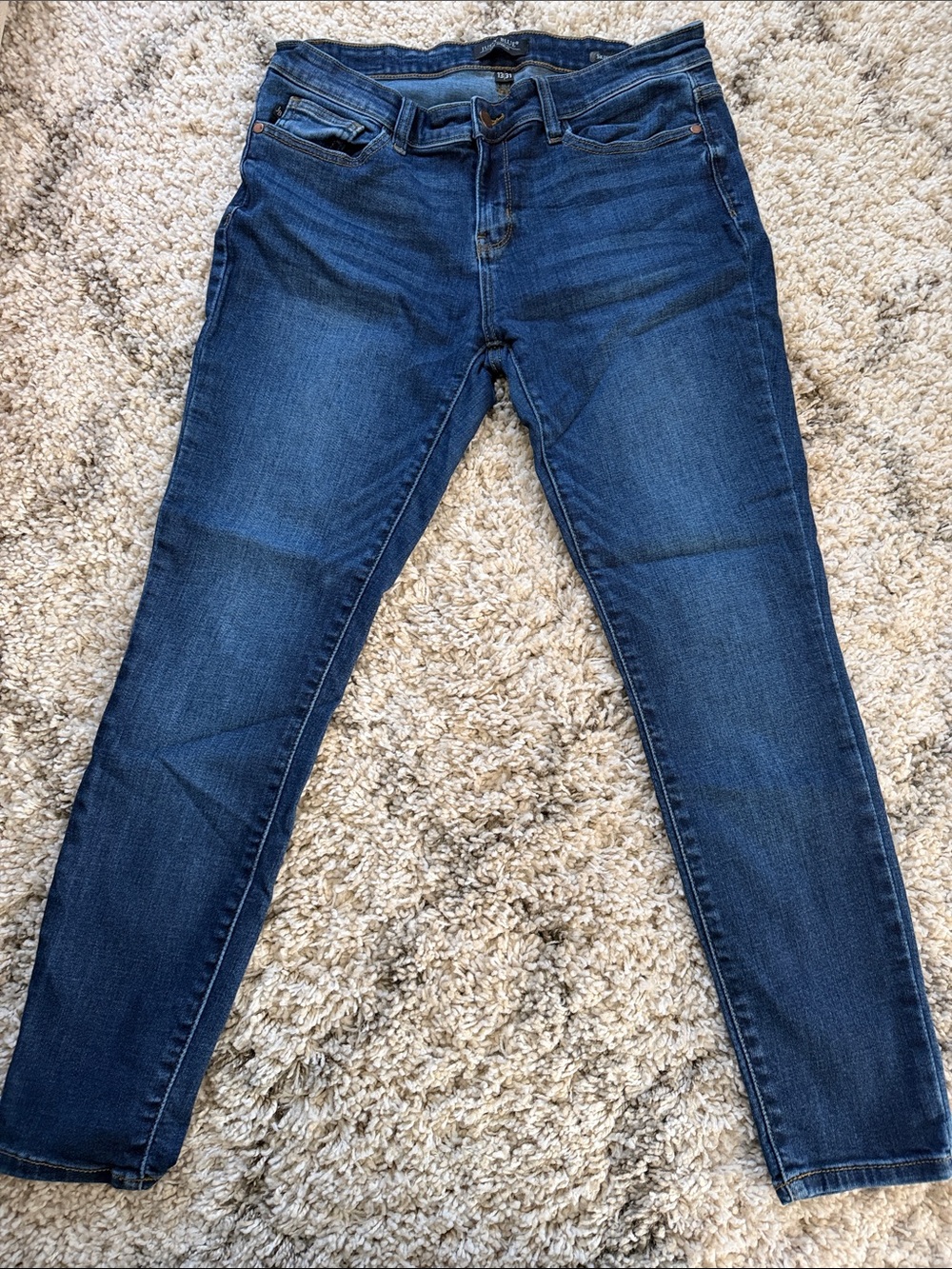 Judy Blue Mid to Dark Blue Skinny Jeans
